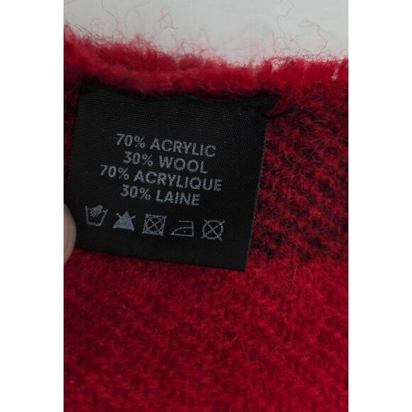 Toronto FC Frank + Oak Red & Black Acrylic Wool Scarf With Fringe Soccer winter - Picture 4 of 4